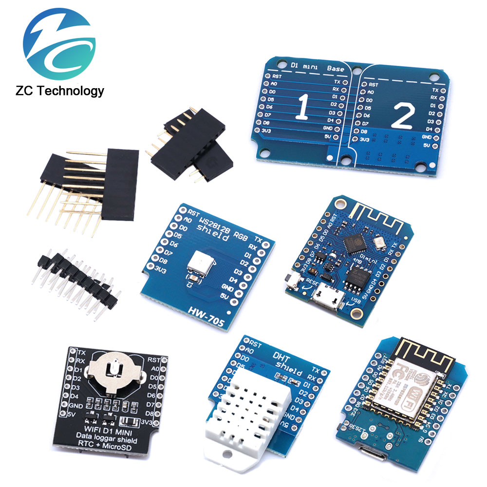 Wemos D1 Mini - D1 Mini esp8266,ESP-12F,340g,usb for wemosデータロガー,wifi開発ボード,v3.0 nodcu