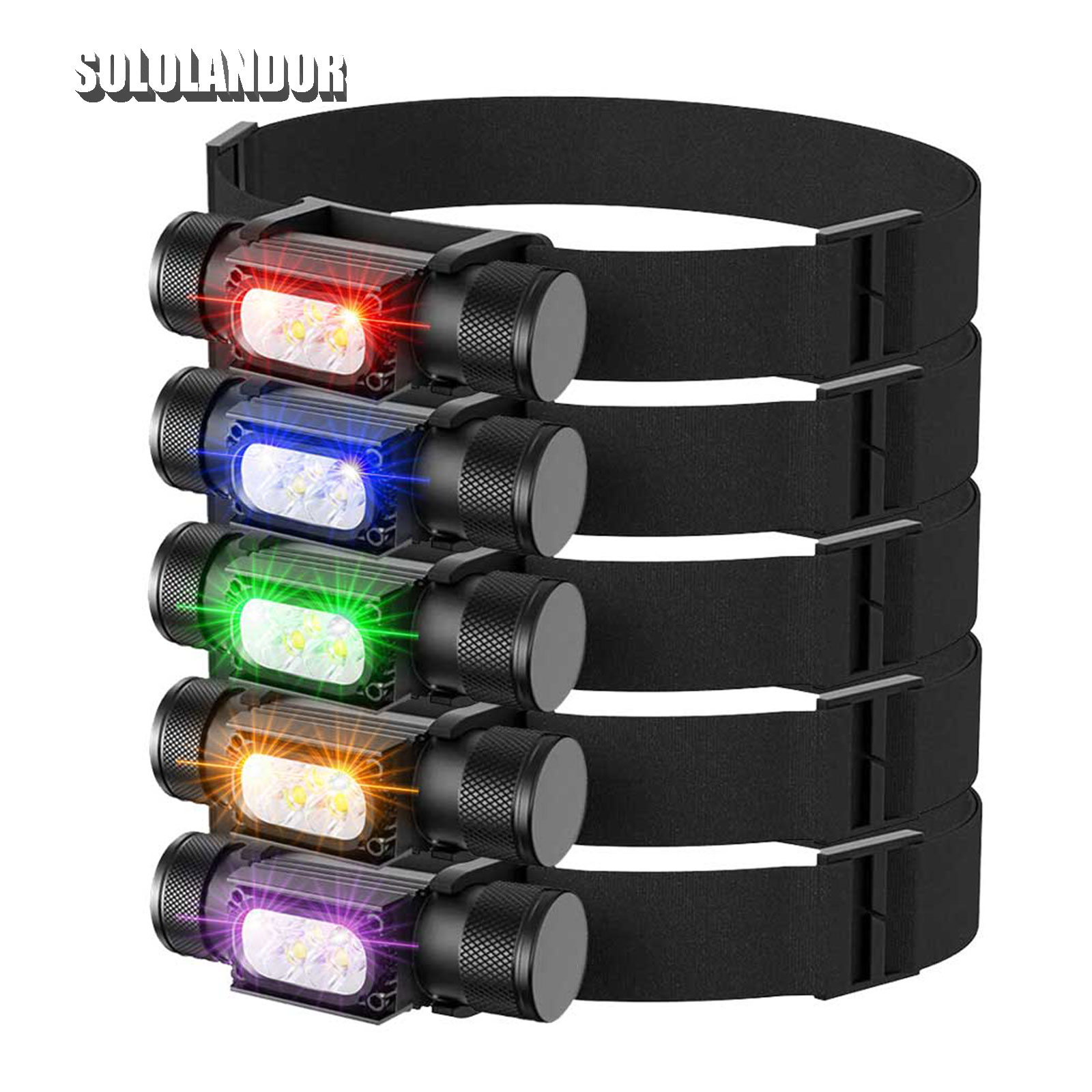 Lolin D32 - SOLOLANDOR ミニヘッドランプ LED タイプ C USB