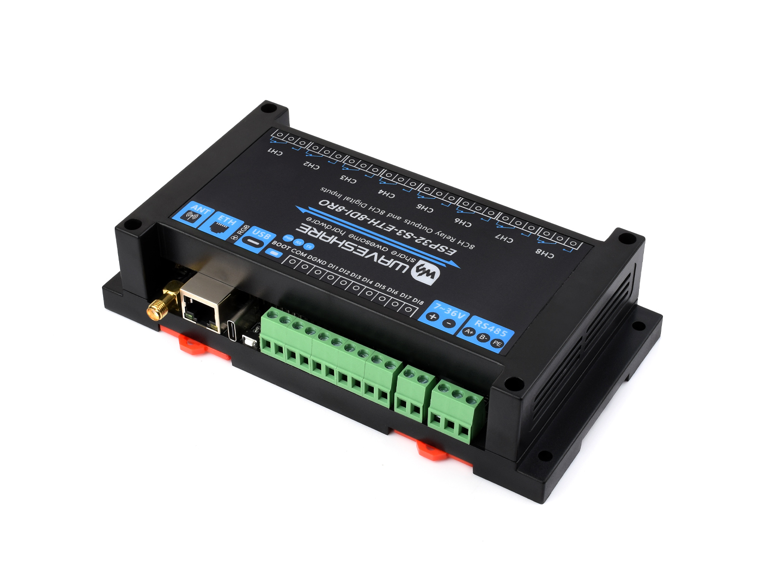 Waveshare 産業用 8 チャンネル ESP32-S3 - Waveshare Esp32 のレビューと価格