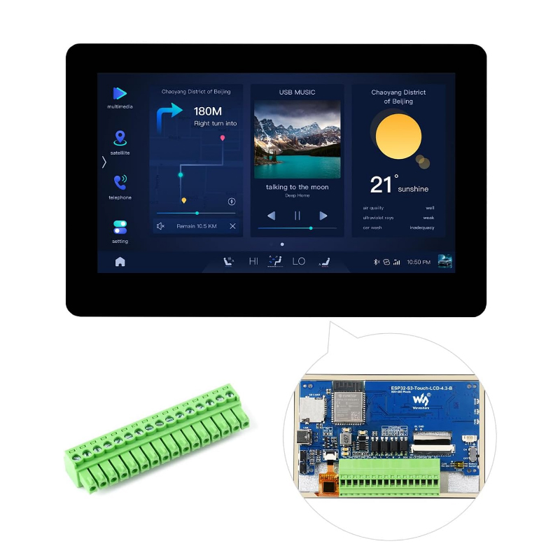 Waveshare ESP32-S3 4.3 インチ IPS - Lolin S3 のレビューと価格