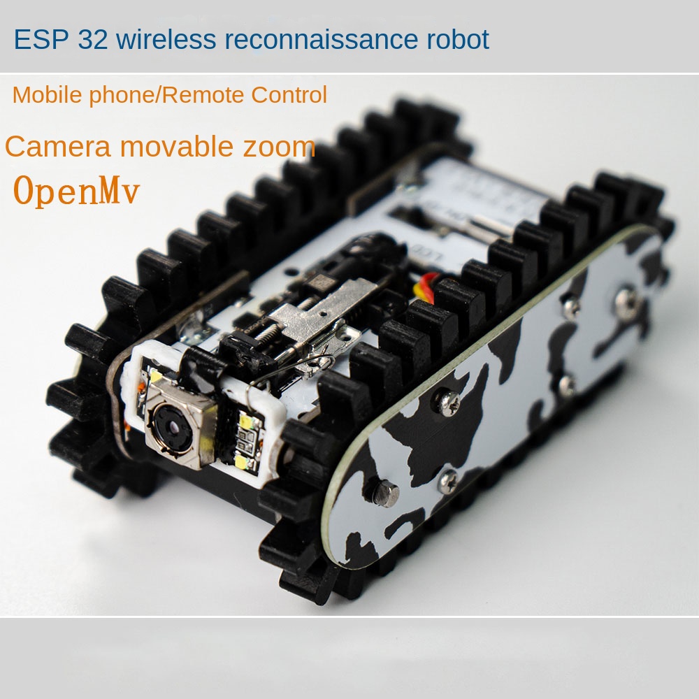OpenMv-金属製のタンクトップを備えたクローラーシャーシ - Doit Esp32 のレビューと価格