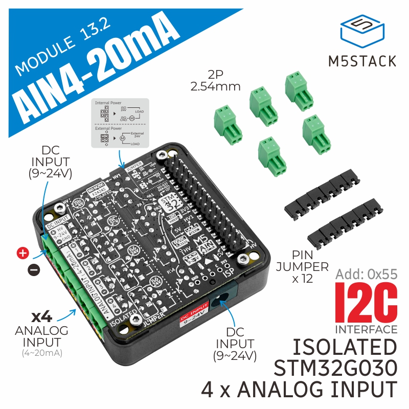 M5スタック4チャンネルアナログから12c 13.2モジュー - M5Stack のレビューと価格